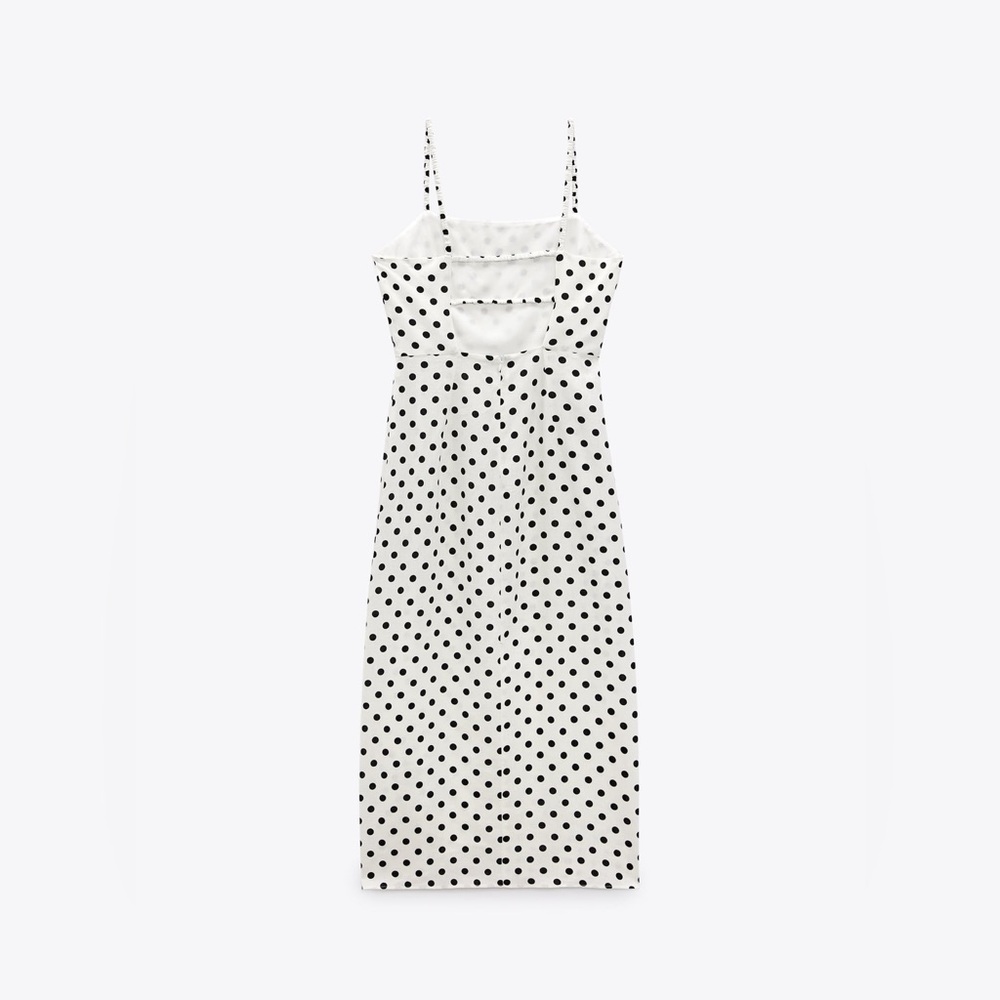 Zara Polka Dot Midi Dress